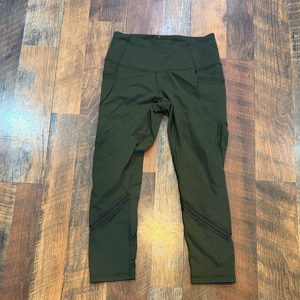 Olive Green Leggings XS (3348)